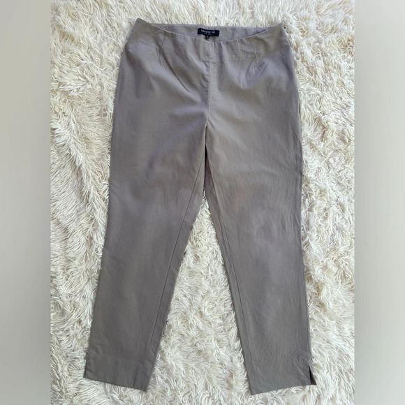 LAFAYETTE 148 'Stanton' Virgin Wool Blend Ankle Pants side zip mid rise size 4 - Picture 1 of 8
